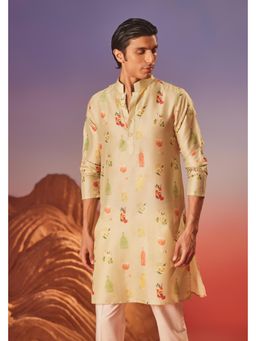Eleven Brothers - Beige Cocktail Hour Silk Kurta
