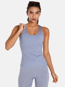 Puma - Flawless Sculpt Built-in Womens Blue Tank Top