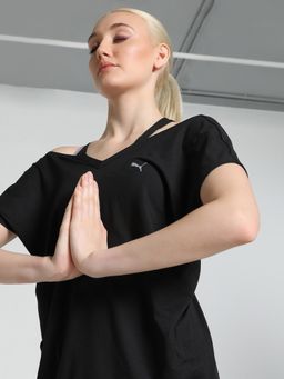 Puma - Studio Fashion Womens Black T-Shirt