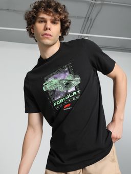 Puma - F1 Logo Graphic Mens Black T-Shirt