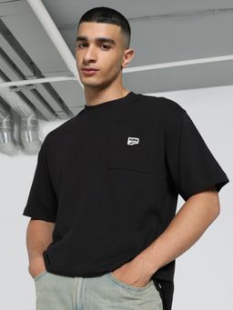 Puma - Downtown Relaxed Unisex Black T-Shirt