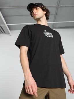 Puma - Graphics Bicycle Kick Mens Black T-Shirt