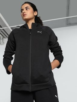 Puma - Evo Stripe Full-Zip Womens Black Bomber