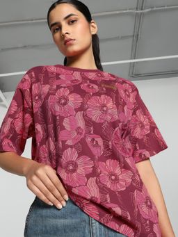 Puma - Essentials+ Class Act Womens Red T-Shirt