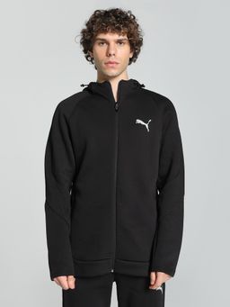 Puma - Evo Stripe Full Zip Mens Black Bomber