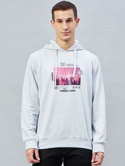 Club York - Ecru Melange Hooded Sweatshirt