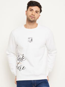 Club York - White Round Neck Sweatshirt