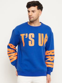Club York - Royal Blue Round Neck Sweatshirt