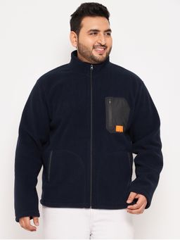 Club York - Navy Mock Neck Plus Size Sweatshirt