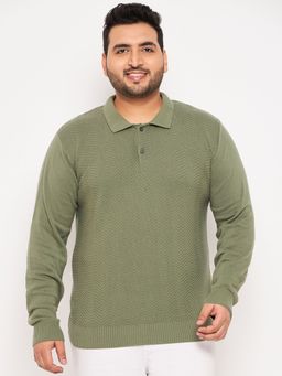Club York - Pista Polo Neck Plus Size Sweater