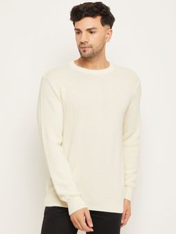 Club York - Off White Round Neck Sweater