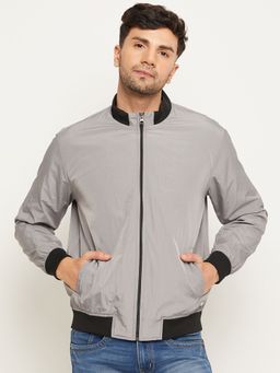 Club York - Grey Front Zipper Jacket