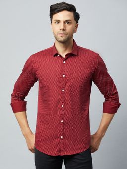 Club York - Red Full Sleeve Casual Shirt