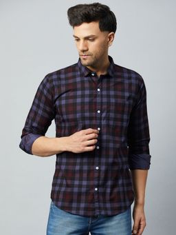 Club York - Purple Full Sleeve Casual Shirt