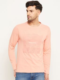 Club York - Bright Peach Printed T-Shirt