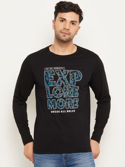 Club York - Black Printed T-Shirt