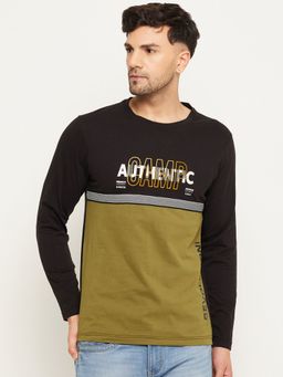 Club York - Black Colo Blocked T-Shirt