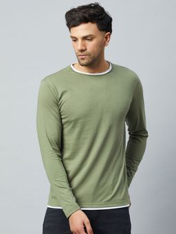 Club York - Pasta Green Solid T-Shirt