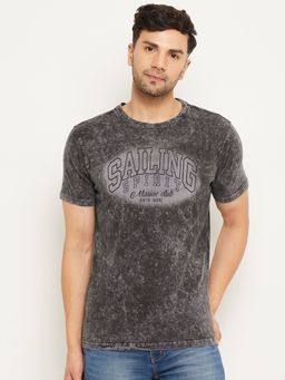 Club York - Grey Printed T-Shirt