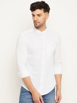 Club York - White Solid Shirt