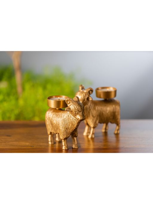 SG Home Sheep Tea Light Holder (Set Of 2 )