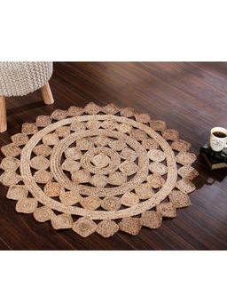 Sashaa World - Sashaa Braided Jute Rug with Diamond Pattern