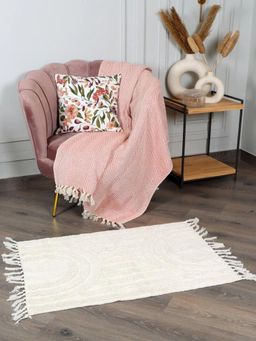 Sashaa World - Cotton Tufted Rug In Ivory