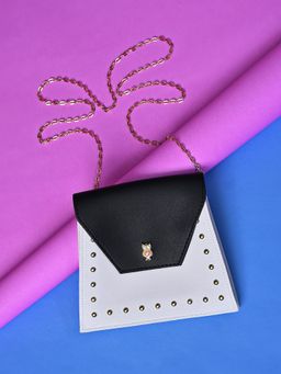 Haute Sauce - Multi-Color Embellished Pu Structured Sling Bag