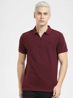 Jack & Jones - Maroon Regular Fit Polo T-Shirt
