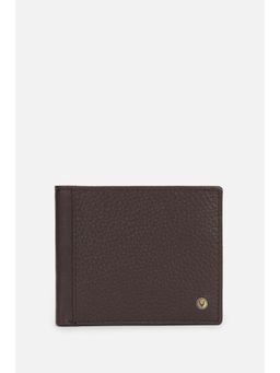 Allen Solly - Men Brown Textured Leather Wallet