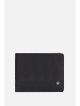 Allen Solly - Men Black Textured Leather Wallet