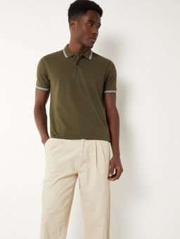 max - Solid Olive Polo T-Shirt