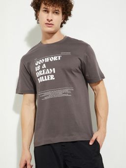 max - Urb_N Printed Grey T-Shirt
