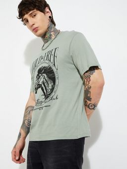 max - Urb_N Printed Grey T-Shirt