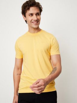 max - Solid Lounge Yellow T-Shirt