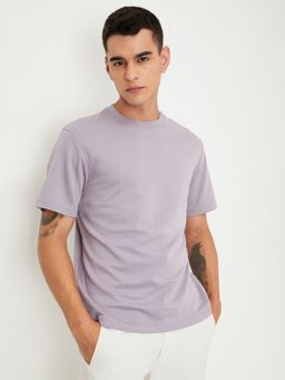 max - Premium Soft Touch Crew Neck Lavender T-Shirt