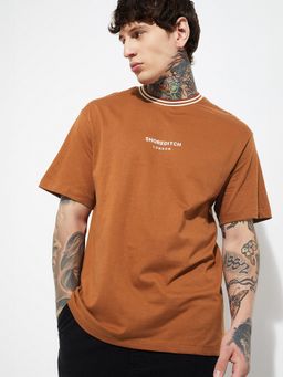max - Urb_N Solid Brown T-Shirt