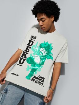 max - Urb_N Deku Print Grey T-Shirt