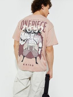 max - Urb_N One Piece Graphic Print Pink T-Shirt