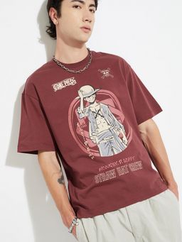 max - Urb_N One Piece Oversized Red T-Shirt