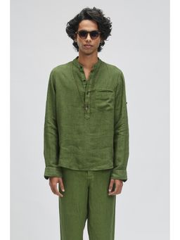 TERRA LUNA - Carpo Olive Casual Shirt