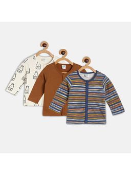 MINI KLUB - Baby Boys Multi Front Open Vest (Set of 3)