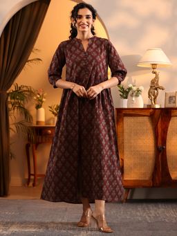 Libas - Cotton Flared Maxi Dress for Women