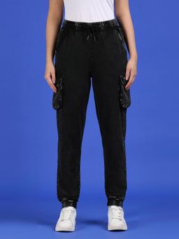 Pepe Jeans - Black Solid Joggers