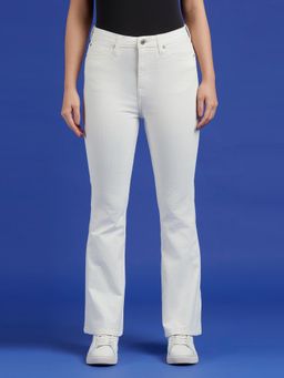 Pepe Jeans - White Textured Trouser