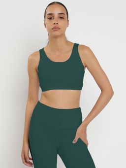 Wear Jukebox - Synergy Sports Bra for Girls and Women Green