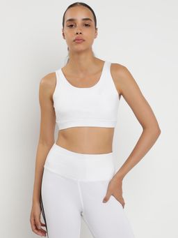Wear Jukebox - Synergy Sports Bra for Girls and Women White