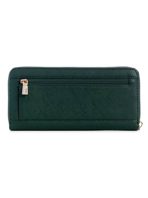 GUESS Laurel SLG Large Zip Around, Bag Women, Taupe, Taille Unique