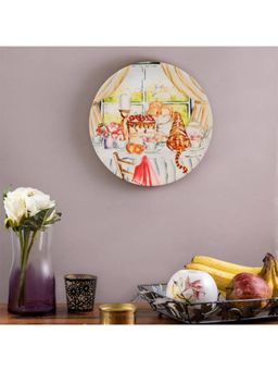 KOLOROBIA - Premium Wall Plate For Home & Decor In Old English Garden Party Scene Design