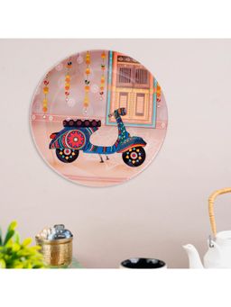 KOLOROBIA - Premium Wall Plate For Home & Decor In Rejoicing Scooter Ride Design